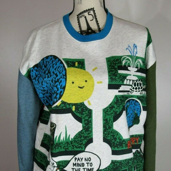 Burberry Kid's Maze-Print Long-Sleeve Shirt - Picture 1 of 10